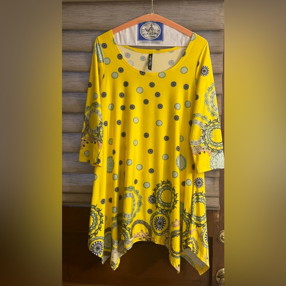 Bright scarf dress